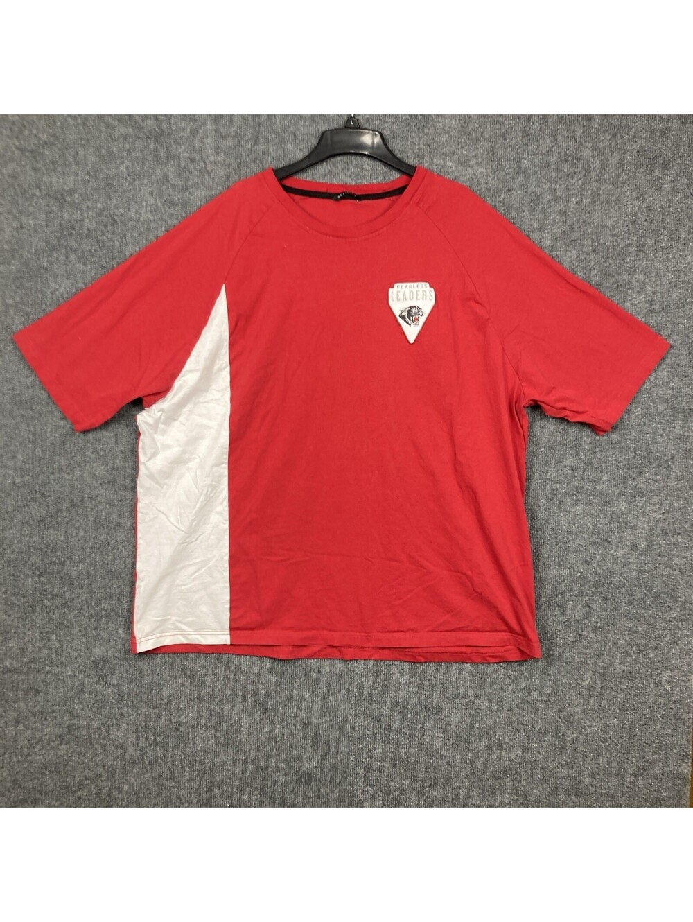 Sean John Mens Size 5XB Red "Fearless Leaders" Panther Raglan S/S Crewneck Shirt